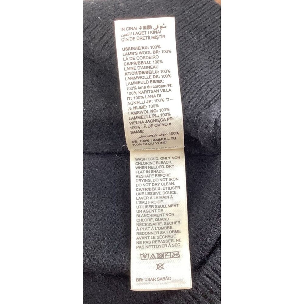 Goodthreads Men Black 100% Lambswool Crewneck Sweater L - Picture 7 of 7